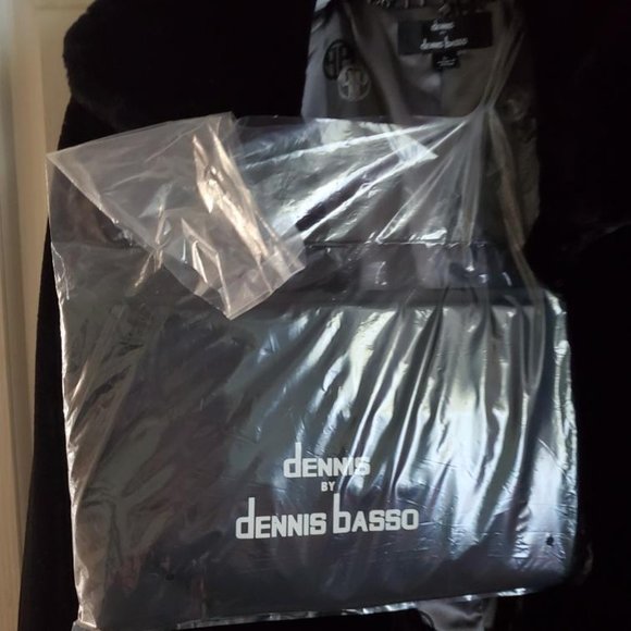 Dennis Basso Lg Blk Plush Faux Fur Jacket Elegant - Picture 9 of 12